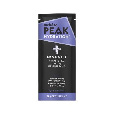 Melrose Peak Hydration + Immunity Blackcurrant Sachet 7g x 20 Display